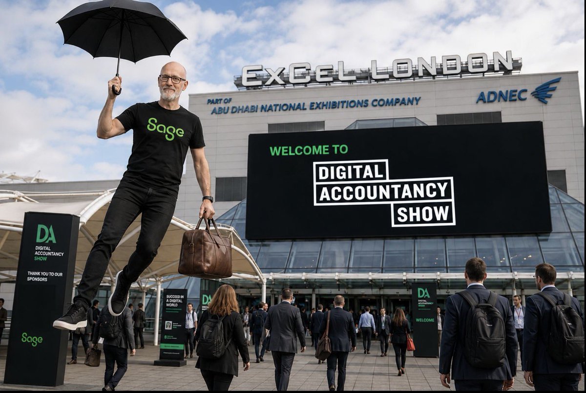 phil_hobden's tweet photo. On my way to the Excel for this years @DigitalAccShow with the @sageuk team! #DAS26 #Sage #accountants #bookkeepers https://t.co/NlP6stfNxM