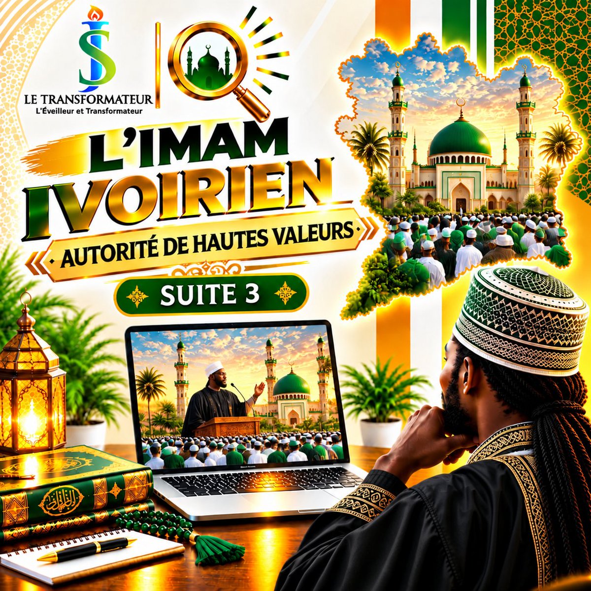 JSTransforme's tweet photo. Au su et au vu des réalités actuelles, moi JS Le Transformateur, je visualise :  l'Imam Ivoirien qu'on qualifierait d' " Autorités de Hautes Valeurs"

Nous avons parcouru la vie sacerdotale, familiale, sociétale et digitale de l'imam.
 Place à la synthèse... https://t.co/twQQFfdMqs