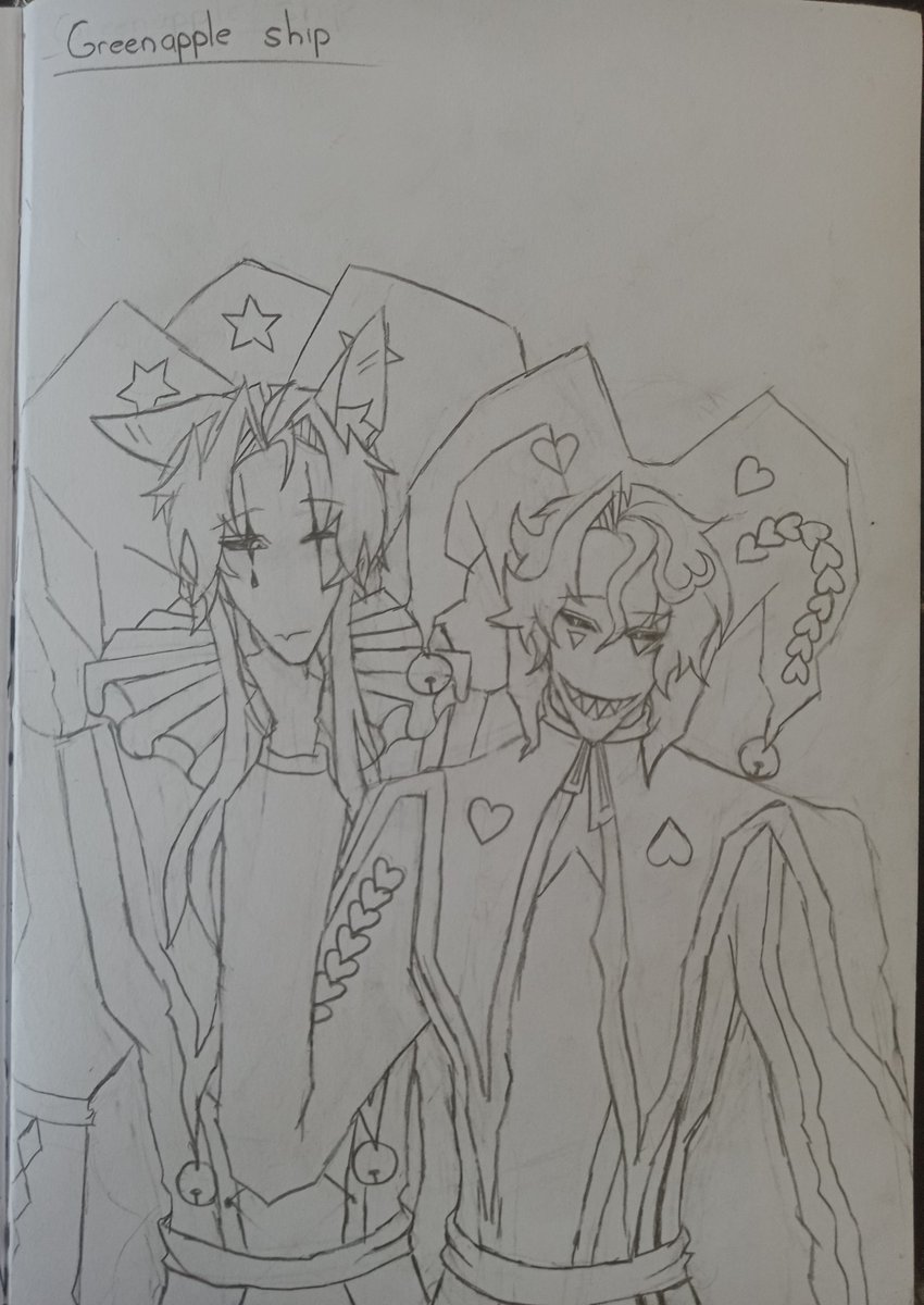 xav_vx01's tweet photo. New greenapple fanart 🍏—YESSS, I finally finished it after being sick.
-
meow Pierrot :3
#greenapple #greenappletfc #tfc #TheFreakCircus #PierrotxHarlequin #Pierrot #Harlequin https://t.co/UaXfIVlpRv