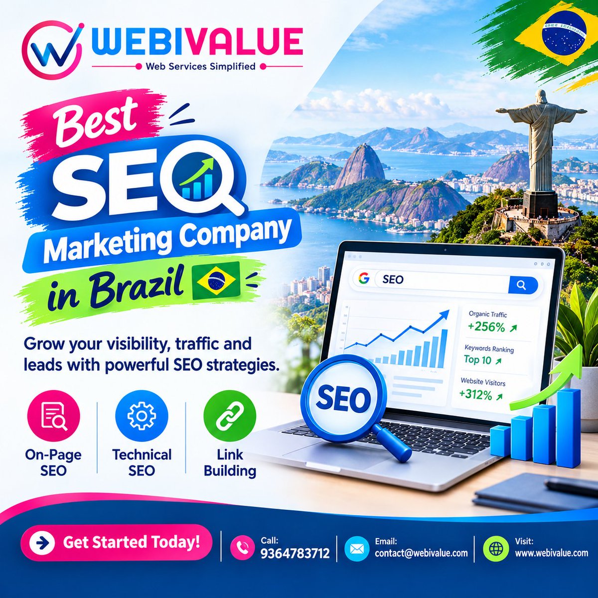 bharathwebivalu's tweet photo. 🚀 Boost your online visibility with a trusted SEO Marketing Company in Brazil!
 Drive organic traffic, improve rankings, and grow your business with WebiValue. 📈🌐

📞 9364783712
📧 contact@webivalue.com
🌐 https://t.co/JuFtnRHhqD
#SEO #SEOMarketing #DigitalMarketing #SEOAgency https://t.co/ItPS7itO3z