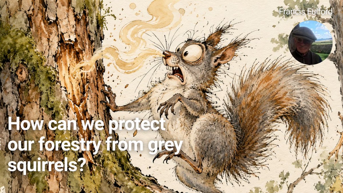 scribehound's tweet photo. 🌳 Can choosing the right trees help beat grey squirrels?

Francis explores why squirrels strip the bark from some species but leave others alone - &amp; the surprising research that could help shape future woodland planting.

👉 Read more on https://t.co/0TyykCZln4

#Scribehound https://t.co/2flF758NZx