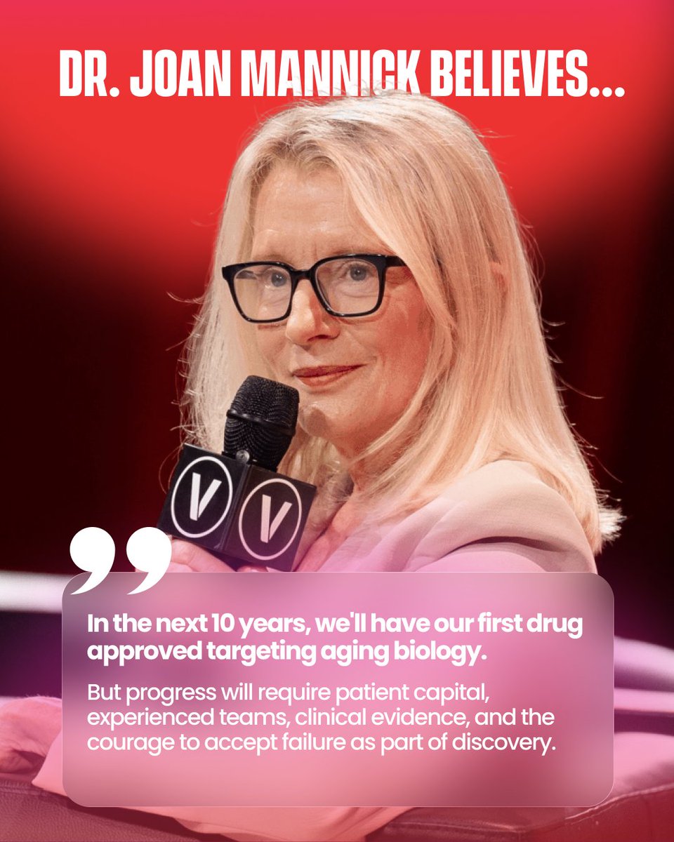 VivaTech's tweet photo. Aging is changing. So is the science behind it 🧬

Dr. Joan Mannick of Altos Labs shared why longevity is about more healthy years, not immortality, at #VivaTech 2026.

Read more 👇
https://t.co/pOupmPPLmR https://t.co/nsE36mBof6