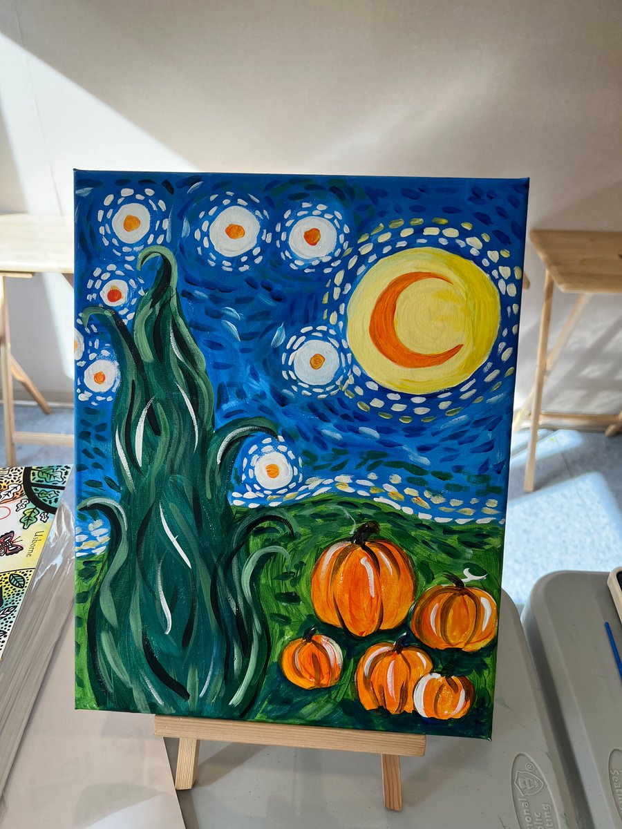 GurwinJewish's tweet photo. Our Assisted Living residents took a creative stab at their own take on a Van Gogh-inspired harvest scene!

#Gurwin #AssistedLiving #SeniorArt #ArtTherapy #CreativeAging#FallArt #VanGoghInspired #SeniorCare #Commack #LongIsland Gurwin Jewish - Fay J. Lindner Residences https://t.co/tPFMy8QvXw