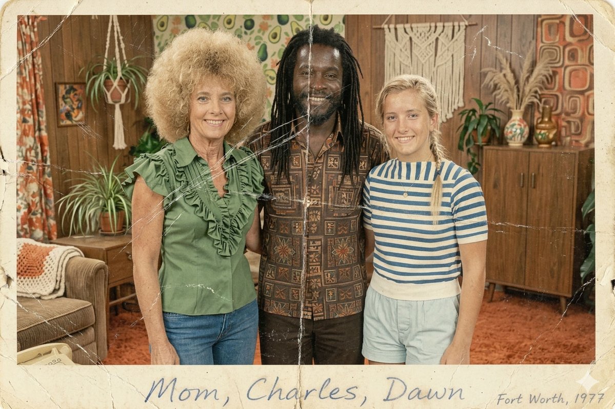 PlaymateDawn69's tweet photo. when and who I went black with and my Mom supported it! an AI video of all of us! #AI #Vintage #Mom #Daughter #Interrical #Teen #Dawn #Blonde #Texas https://t.co/7QydBmNSdE