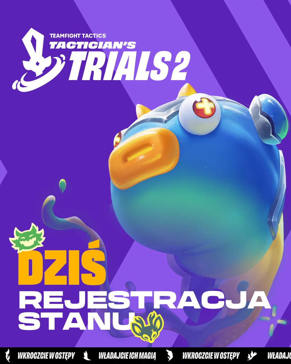 TFT_Polska's tweet photo. ZAPISY NA TACTICIAN’S TRIALS 2 ZACZAROWANYCH OSTĘPÓW ZAMYKAJĄ SIĘ DZIŚ  
Nie przegapcie szansy na sięgnięcie po Koronę Taktyka!  
  https://t.co/WU0lDILRN3 https://t.co/apByLkYiJ6