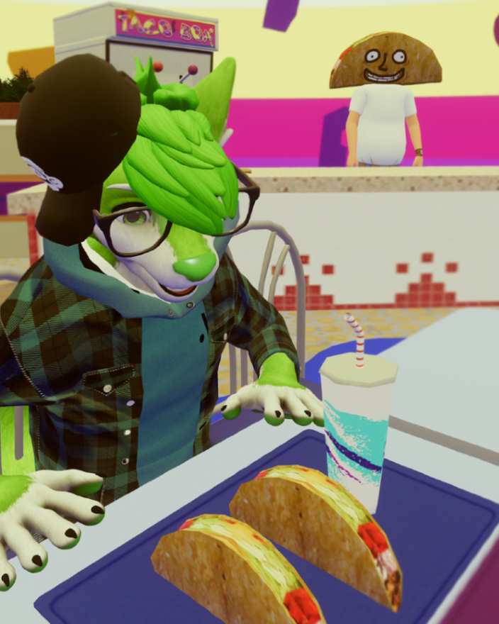 NIICdog's tweet photo. It’s Taco Tuesday Time! 🌮🔥 Time to load up on extra guac and make today amazing! Who’s joining me for lunch? 🐾
#TacoTuesday #FurryFandom #Furry #VRChat #FurryArt #TacoNight https://t.co/ymGmSzckxw