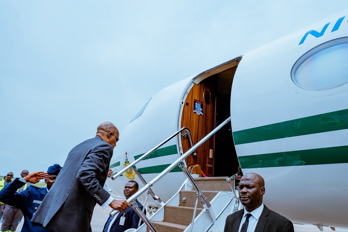 officialSKSM's tweet photo. Vice President @KashimSM has departed Abuja for Addis Ababa, Ethiopia, to lead a historic government-to-government peer exchange focused on accelerating nutrition delivery.

The Vice President is attending the forum at the invitation of the Deputy Prime Minister of Ethiopia, H.E. @TemesgenTiru, who is championing the country’s multi-sectoral approach to boosting nutrition in the country.

As the head of Nigeria’s delegation, the Vice President will participate in the inaugural Nigeria-Ethiopia Nutrition Leadership Exchange Visit, a forum aimed at enabling key stakeholders to share experiences of building a federal, state and local compact on nutrition.

During the visit, the Nigerian team will exchange experiences with Ethiopia on how a government-led plan can improve nutrition delivery, as well as tour key establishments dedicated to boosting nutrition delivery across the country.

Some of the locations scheduled to be visited include a wheat farm and a banana plantation in Oromia; the ‘Bounty of the Basket’ Training Centre and household visits in Mojo; and Jabdu Motors in Bishoftu.