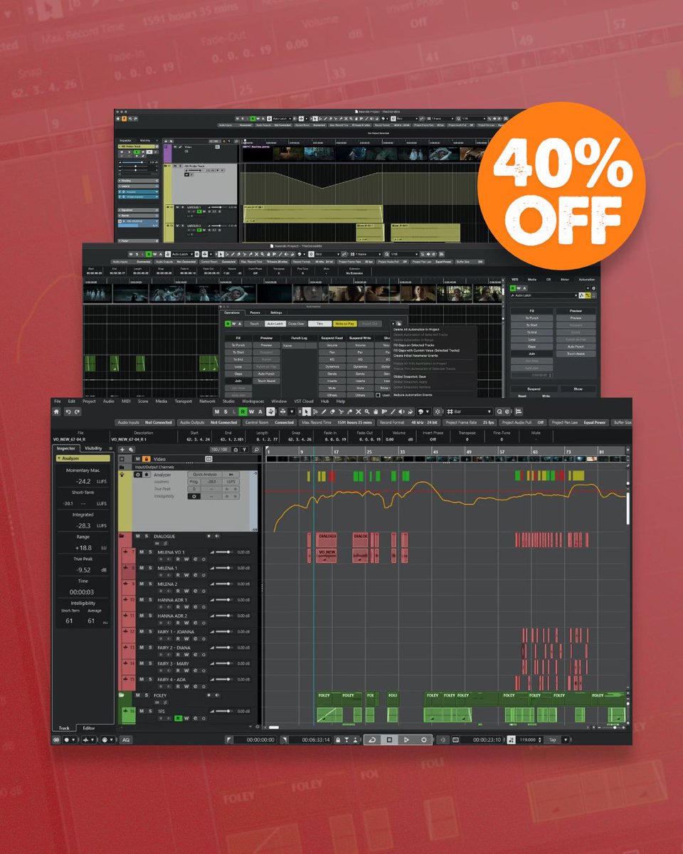 pluginfox's tweet photo. Steinberg Nuendo Sale ποΈ
Save 40% on Nuendo 15
Buy here - https://t.co/wt6EeMDVfZ
Sale ends October 29th β°
@steinbergmedia #steinberg #nuendo #pluginfox #plugindeals #pluginsales #dtm #plugins #vstplugins https://t.co/Ox5cHuJYPh