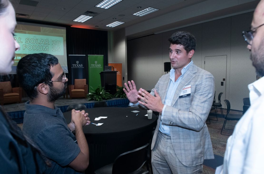EnergyUT's tweet photo. Tomorrow, October 7, researchers, industry leaders, and students will come together for a full day of panels and discussions on solar and storage technologies and how they address issues like grid reliability and power for data centers. 

Register: https://t.co/q5eVdX9nTI https://t.co/iiYqiLurzl