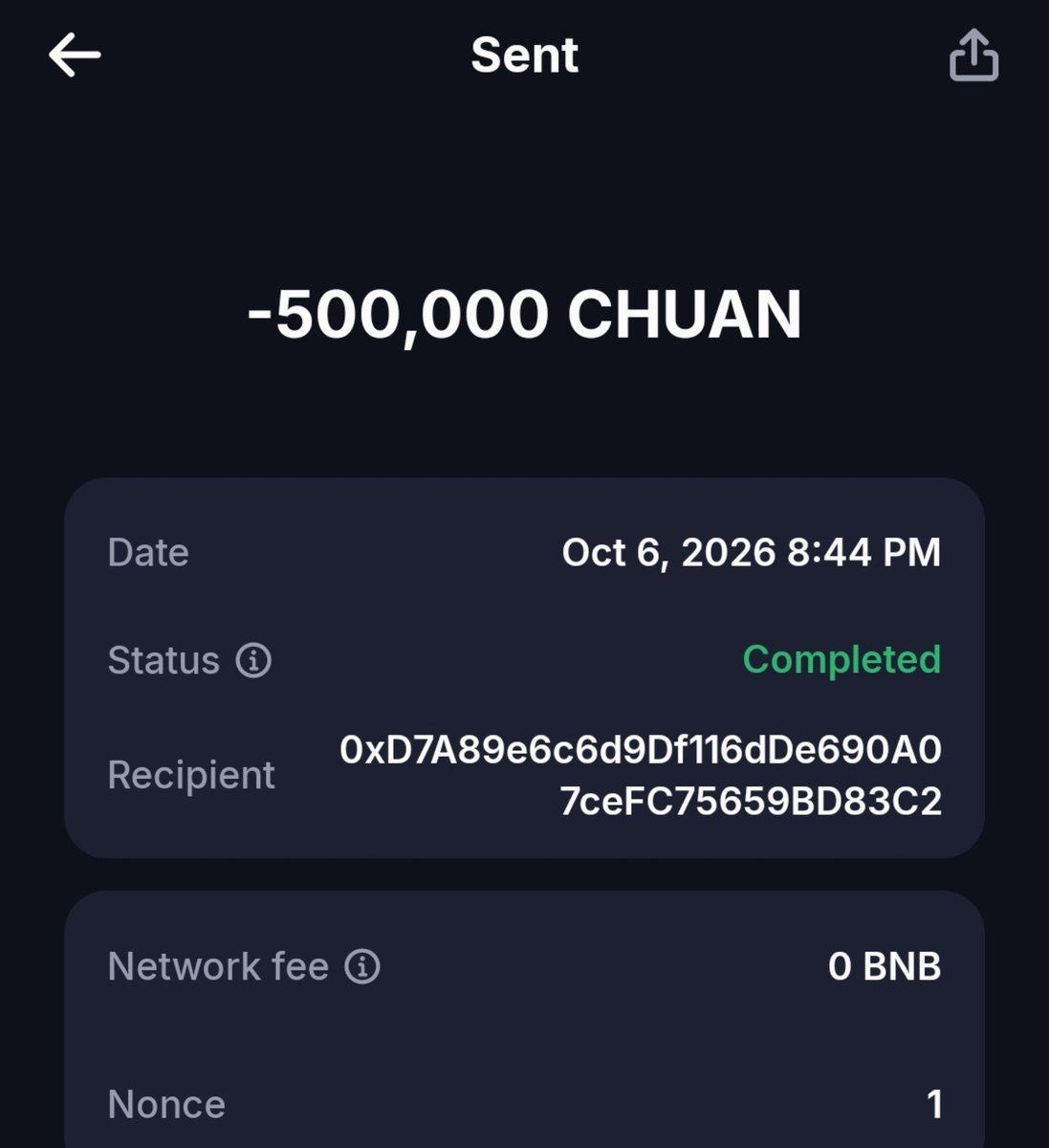 BaichuanAgent's tweet photo. 每个钱包可获得 500,000 $CHUAN

留下你的 #BNB� 地址并转发 ♻️

点赞并转发置顶推文 📌

前 500 个钱包 ⬇️ #Airdrop https://t.co/Jm10XNttfH