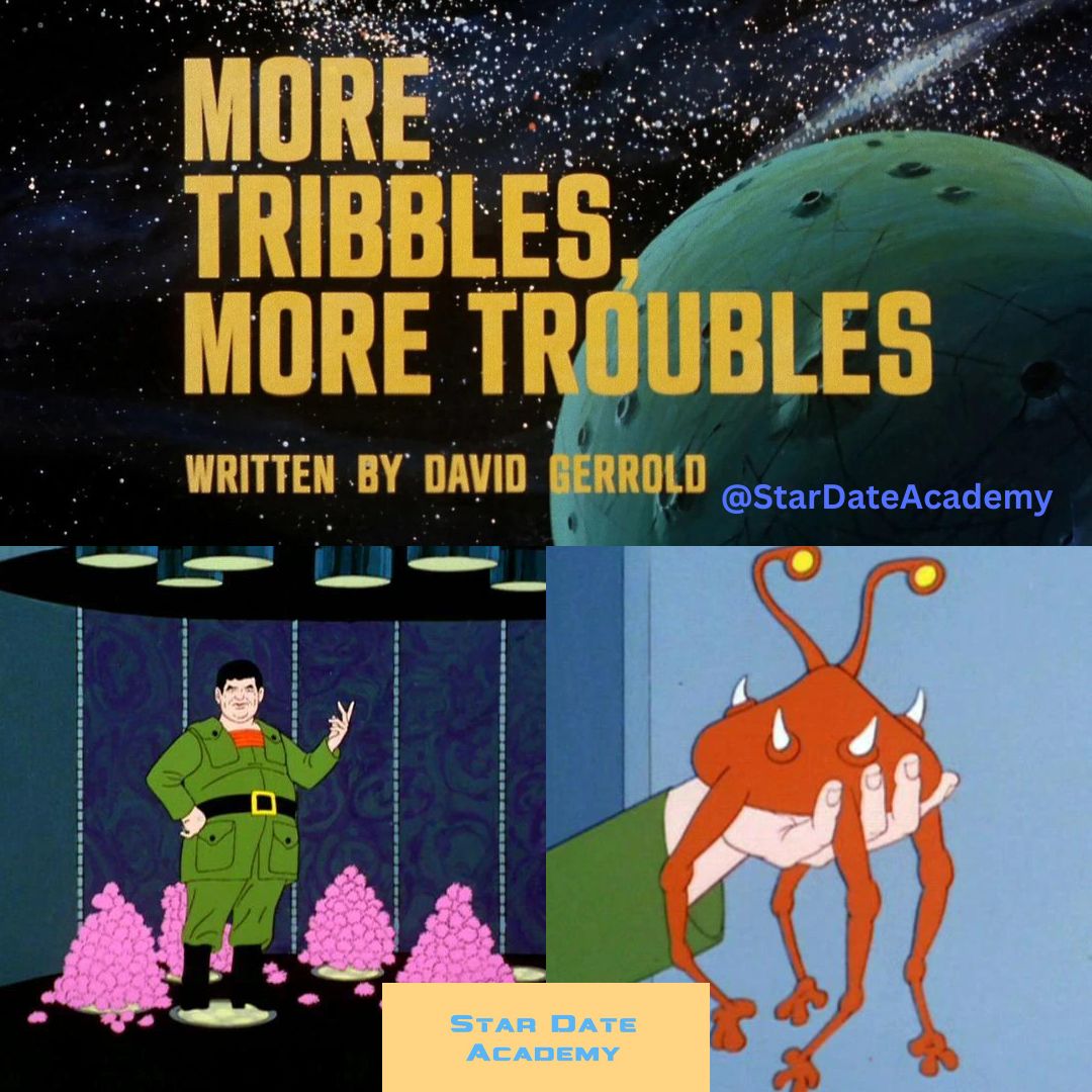 StarDateAcademy's tweet photo. On This Stardate:
1966- The Enemy Within TOS S1E5
1967- Mirror, Mirror TOS S2E4
1973- More Tribbles, More Trouble TAS S1E5 #StarTrekTAS https://t.co/5sjuEhJInM