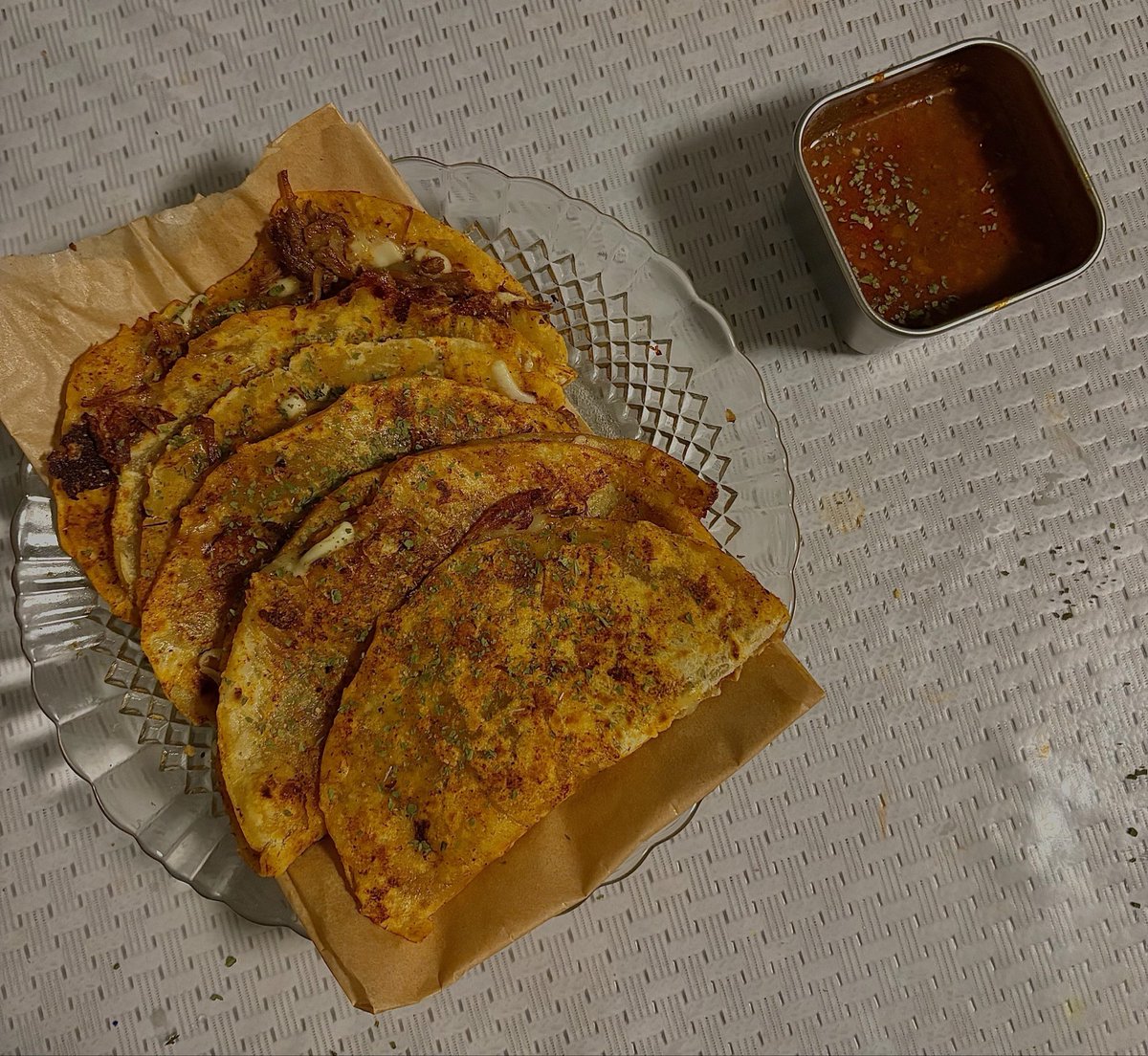 ravenbake's tweet photo. celebratory post of the birria tacos I’ve made 

both with store bought and handmade tortillas https://t.co/54NbzdjctK