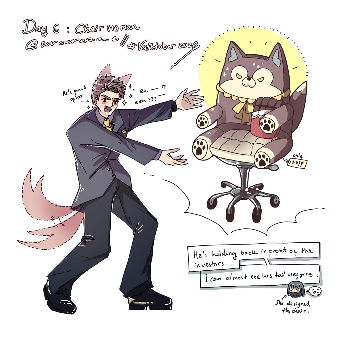 sercereza's tweet photo. Day 6 Valktoba : chair company

#Valktober #WeWantValko #BringValkoBack https://t.co/GMBSpFjVsV