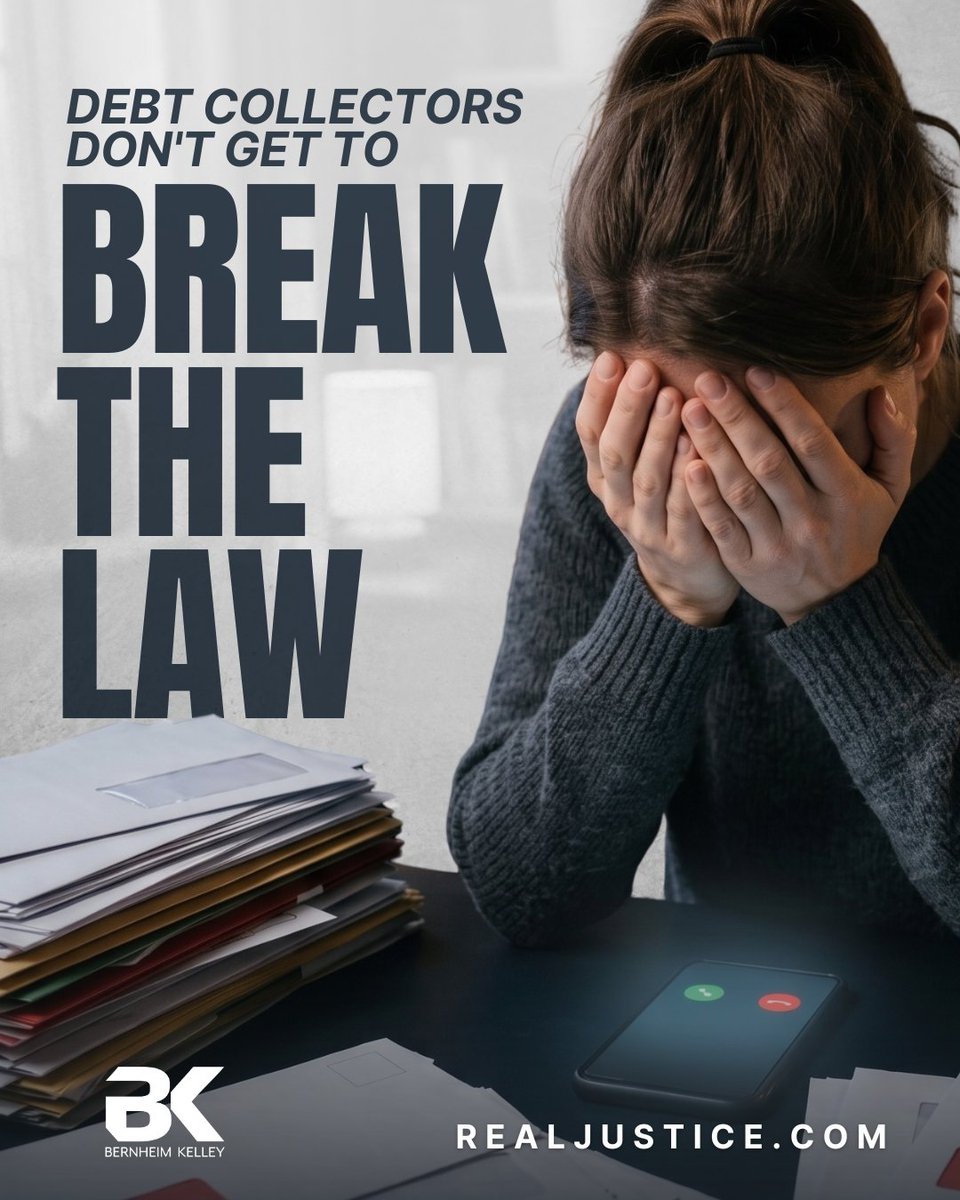 getrealjustice_'s tweet photo. If debt collectors are calling you at work, at odd hours, or after you've told them to stop, they may be breaking federal law. The FDCPA limits how and when they can contact you, and violations can mean $500 to $1,500 per call.

Call 833-BK-HELPS to speak with our team today. https://t.co/G0PjFk4OLw