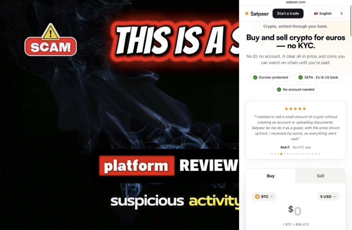 Firewallfronti1's tweet photo. 🚨 SATPEER. COM — SCAM OR LEGIT?

Having withdrawal issues or facing unexpected payment requests? Verify the platform before sending more money.

#Satpeer #SatpeerReview #ScamOrLegit #CryptoScam #ScamAlert https://t.co/jyHMXbibNI