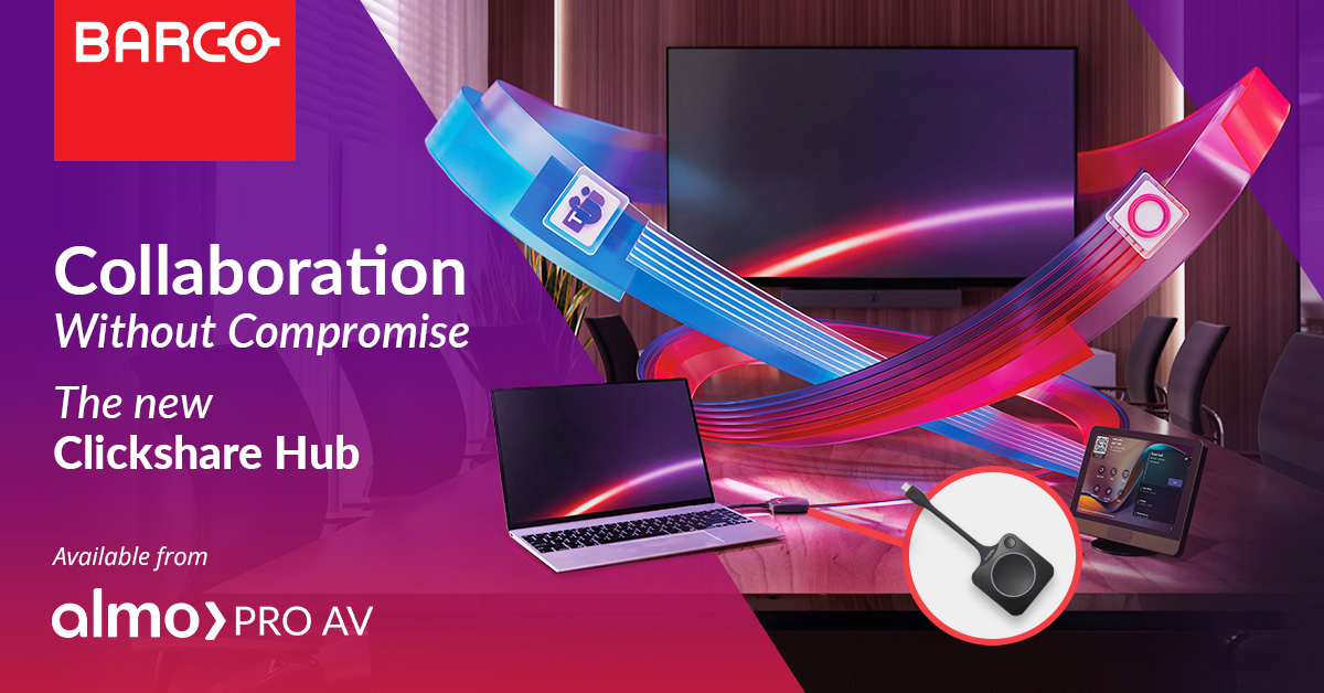 AlmoProAV's tweet photo. 💻 Your customers standardized on Microsoft Teams Rooms. Their meetings didn't.

That's why the latest ClickShare by Barco Hub is built for the reality of today's hybrid workplace.

With Wireless BYOD for Microsoft Teams Rooms, users can wirelessly share content and access room cameras, microphones, and speakers across virtually any meeting platform, while preserving the native Microsoft Teams Rooms experience.

For Pro AV resellers and integrators, that means:
  ✅ Simpler meeting experiences
  ✅ More flexibility for end users and guests
  ✅ Less meeting room friction
  ✅ Faster adoption of collaboration technology

Because the smartest meeting rooms combine standardization with flexibility.

Discover how ClickShare Hub helps organizations collaborate without compromise ⟫ https://t.co/hK1Ji7Jofp

#ProAV #Collaboration #MeetingTech