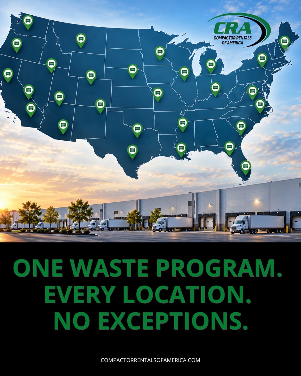 BleedBlueMMI's tweet photo. Grocery chains. REITs. National property management firms.
CRA's National Account Program replaces fragmented vendor relationships with one agreement, one standard, one point of contact.
📞 (855) 898-4811
#nationalaccount #compactorrental https://t.co/Q5fWTNGULy