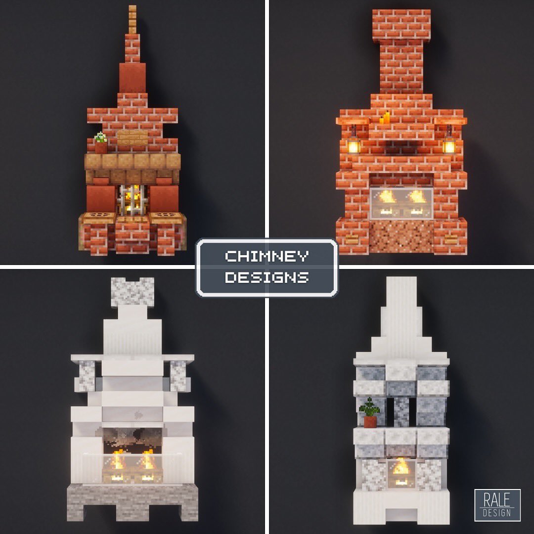 RaleDesign's tweet photo. Minecraft Chimney Designs
 #minecraft #mc #minecraftbuilds #minecraftdesigns #minecraftinspiration #minecraftdecoration

⬇️ Download my Builds on Patreon (bio) https://t.co/5BI8v6jX3i