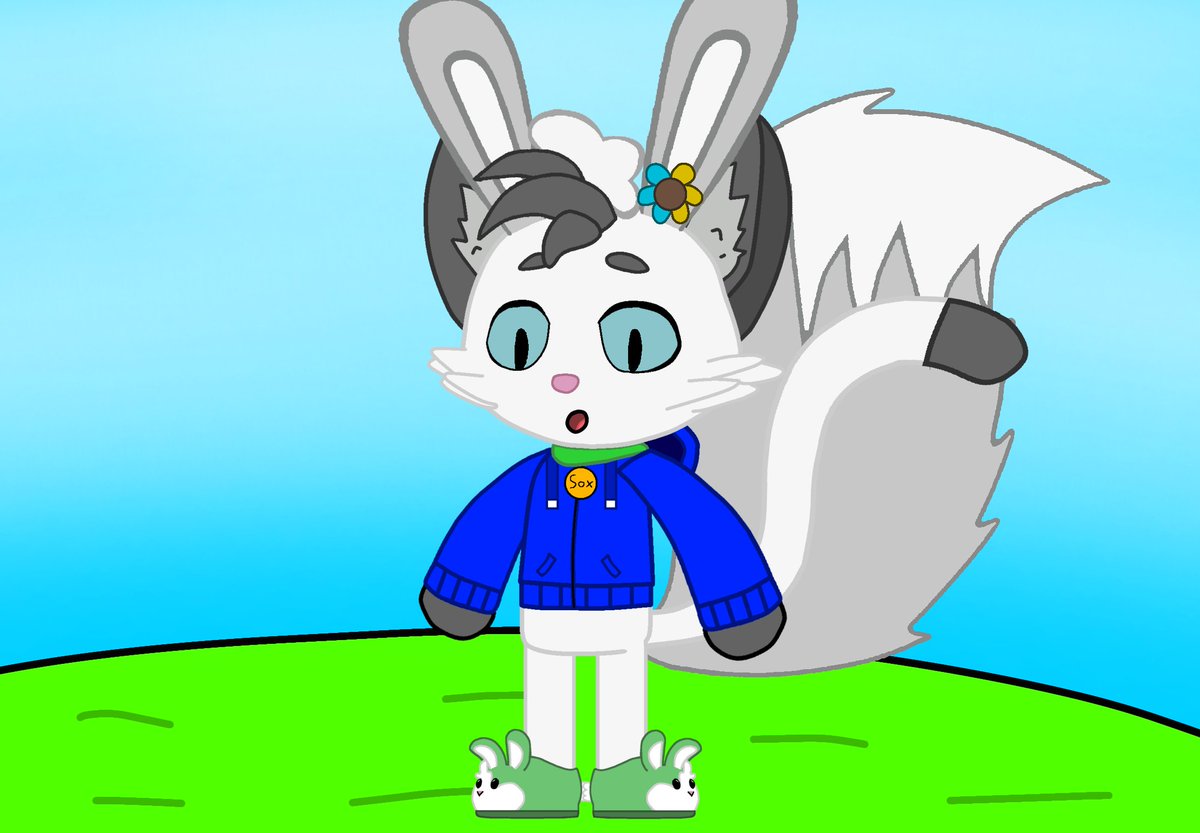 Lupu_Griz2016's tweet photo. Sox's Halloween costume!
Sox as Lupu ^^

One: Normal.
Second: Looking at the outfit.
Third: Looking at the rabbit ears.
Forth: Looking at both of the tails.

Lupu belongs to me
Sox Belongs to Paws Of Purity 

@sleepykatsmedia @NobleCatt 
#htf #Halloween #cat #pawsofpurity https://t.co/2FsO69Vh8z