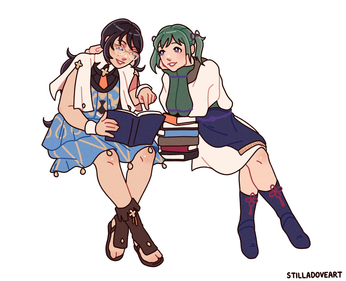 stilladoveart's tweet photo. i've been wanting to draw this since i found out they share a birthday!! the cuties 💖

#fireemblem #fefw #fefates https://t.co/uiCLGqUVqR