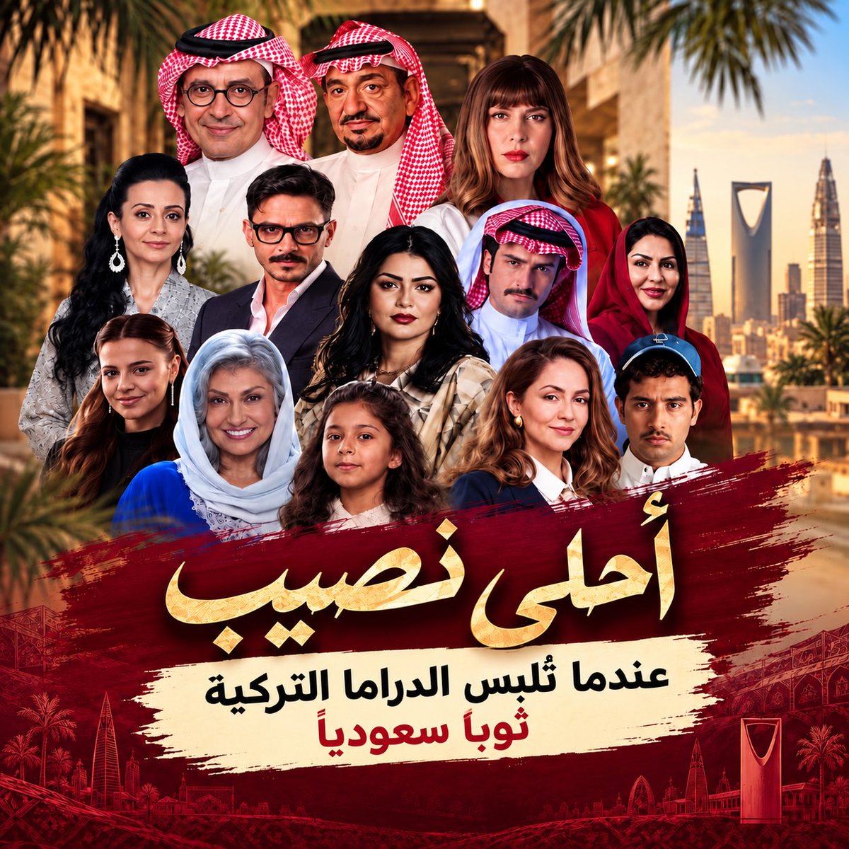 2026uq's tweet photo. "أحلى نصيب".. عندما تُلبس الدراما التركية ثوباً سعودياً

وأنا أتابع لقطات من مسلسل "أحلى نصيب"، ظننت في البداية أنني أمام عمل غير سعودي؛ فما شاهدته من علاقات وطريقة اجتماع الرجال والنساء لا يشبه المجتمع السعودي الذي أعرفه، حتى مع كل ما شهده مجتمعنا من انفتاح وتغير.

وعندما عرفت أن قصة العمل مأخوذة من مسلسل تركي ، فهمت لماذا بدت البيئة غريبة إلى هذا الحد.

المشكلة ليست في الاقتباس من عمل تركي ، فالاقتباس ممارسة معروفة في الدراما، وإنما في أن تستورد القصة ومعها ثقافتها ونمط علاقاتها الاجتماعية، ثم تغيّر الأسماء والملابس والمكان وتضع عليها لافتة "عمل سعودي"..

المجتمع السعودي ليس نسخة مترجمة من المجتمع التركي ، والانفتاح لا يعني أن قيم المجتمع وعاداته وطبيعة علاقاته اختفت، ولا أن يصبح من حق صناع الدراما اختراع عائلة سعودية على مقاس قصة تركية  ثم تقديمها للمشاهد وكأنها صورة طبيعية من حياته.

والأخطر أن المسألة لا تقف عند تشويه صورة الواقع، بل تمتد إلى تطبيع صورة اجتماعية مختلفة معه. فالعين تألف ما يتكرر أمامها، وما يبدو غريباً اليوم قد يصبح مألوفاً غداً إذا استمرت الدراما في تقديمه باعتباره أمراً طبيعياً.

وهنا يبرز السؤال: هل بعض صناع الدراما السعودية يريدون نقل المجتمع كما هو، أم إعادة تشكيل صورته وفق النموذج الذي يريدونه؟

نحن أمام دراما لا تكتفي باستيراد قصة تركية ، بل تستورد معها نموذجاً اجتماعياً، ثم تلبسه الثوب السعودي وتطلب منا الاعتراف بأن هذه حياتنا.

هذا ليس تطويراً للدراما السعودية، ولا جرأة فنية.

هذا تغريب درامي للمجتمع تحت لافتة الانفتاح...