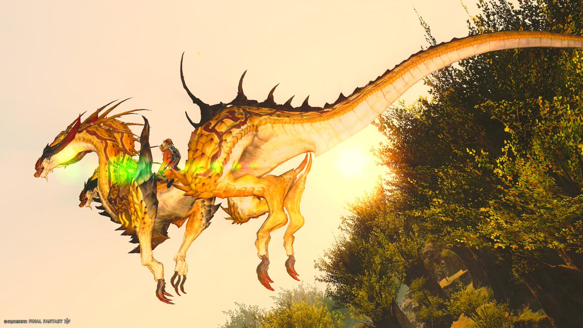bikini_arks's tweet photo. 遅れ馳せながら魔獣50体コンプ報酬のハイドラマウントをゲット。想像以上の大きさにビックリ。髪型のハーフアップボブは交換で。特2盤までクリアしていると、毎週の攻略手帳報酬で低純度コアが280個相当貰えるから、2週目に交換可能。ドロップに頼らなくてもOKだったりする。#FF14 #褐色 #エレゼン https://t.co/lCUEwPX1cT