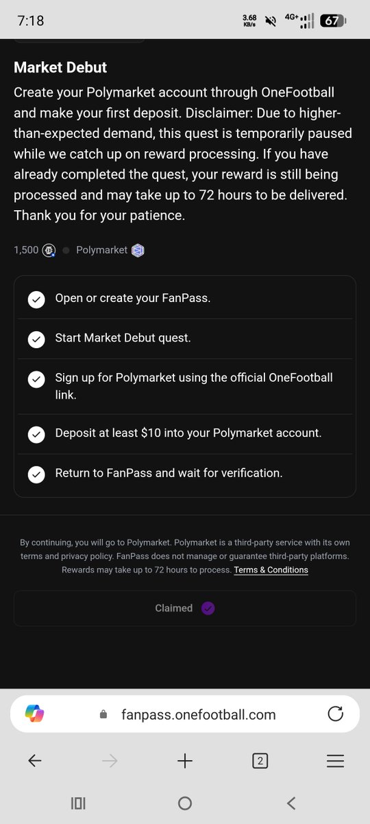 techfairsbd's tweet photo. @ofc_the_club Why my payout failed? https://t.co/Q4M6yqxoby