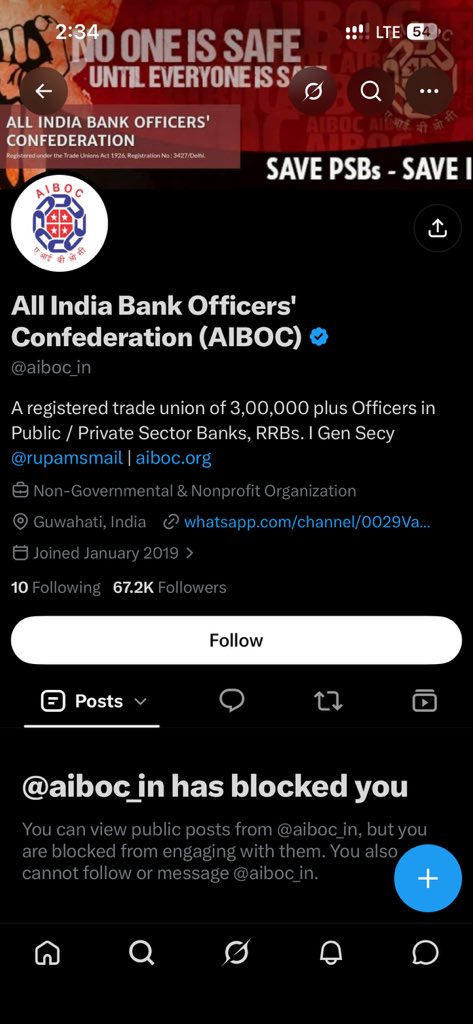 bankmajdur's tweet photo. This is the freedom of speech when you ask something to these cowards 
@rupamsmail @idesibanda @alashshukla https://t.co/gSPqbvivLE