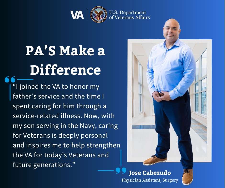 OVAHCS's tweet photo. Happy Physician Assistant Week!

October 6–12, we celebrate the dedicated Physician Assistants who help VA deliver exceptional care to Veterans every day.

From diagnosing and treating illnesses to prescribing medications and providing care across medical and surgical specialties, PAs are an essential part of the VA health care team.

Thank you to our Orlando VA PAs for your compassion, expertise, and commitment to serving Veterans!

#PAWeek #PhysicianAssistants #OrlandoVA #Veterans