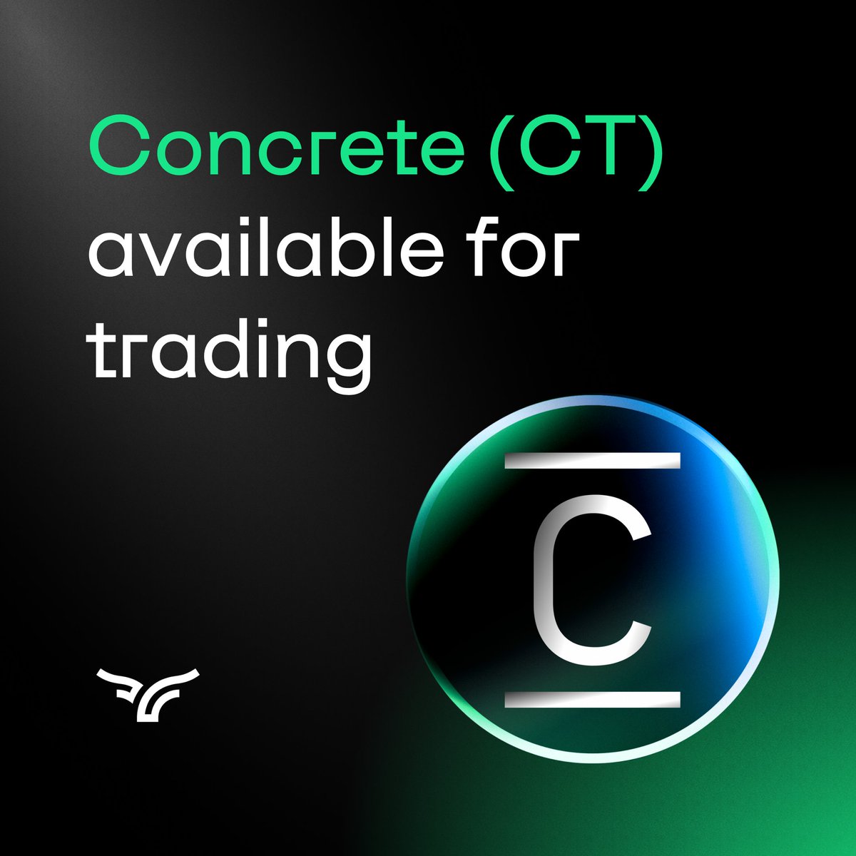 Bullish's tweet photo. 1/2  📣New digital asset listing: Concrete ($CT), the native utility token of @ConcreteXYZ, a platform for on-chain products and yield across crypto and RWAs, is now available to trade on Bullish in eligible regions.

Available pairs:
 ◾CT/USDC https://t.co/PNEbeKpK3P