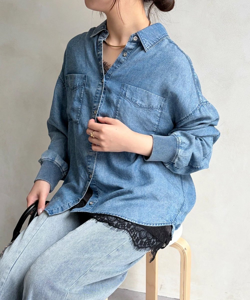 ggojena's tweet photo. Rakuten fashion
【お買い物マラソン開催中！】

今楽天で売れているアイテムはこちら✨

《袖リブテンセルシャツ》
デニムと思えない柔らかな生地感。
袖口リブがさりげないアクセントになって、こなれた印象に。

今なら20%ポイントアップ中です🉐

#pr 

https://t.co/qE6b5n84nP https://t.co/heXvHdwRJM