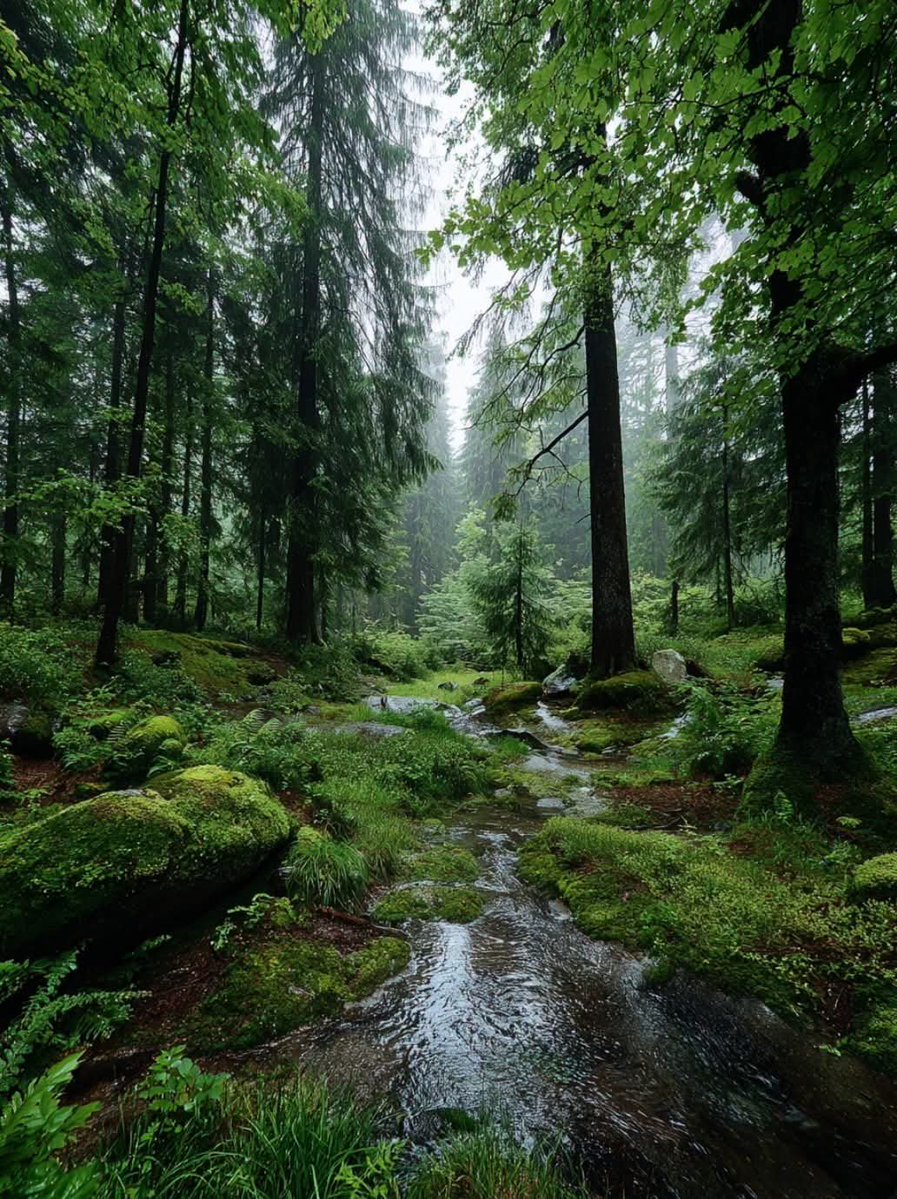 worldclick56's tweet photo. The timeless beauty of a rainy forest. 🍃 https://t.co/Bm8yiaBk0R