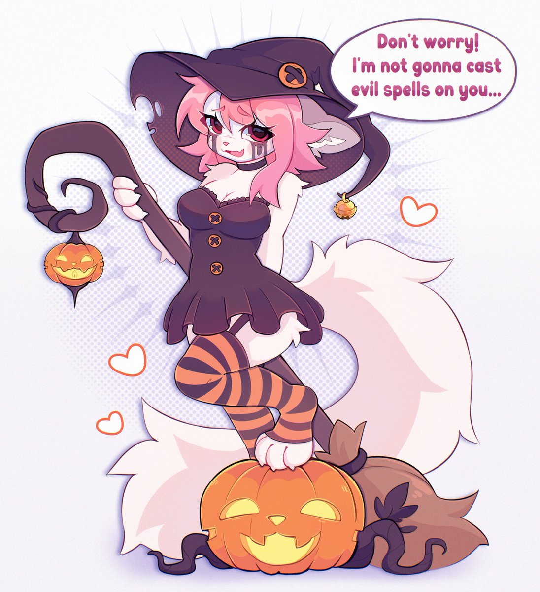 Maggishii's tweet photo. the Witch is here! :3💜🎃 https://t.co/xHfp5Mw11W