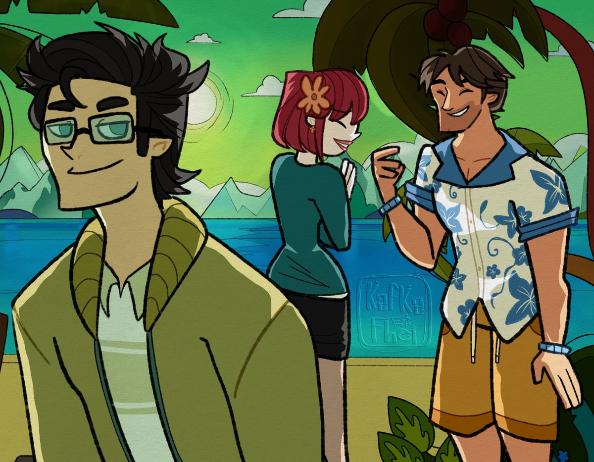 kafkafhei's tweet photo. Lake and Sam bonding over making fun of Spencer 🫣💚 #disventurecamp #disventurecamp5 #dctwt https://t.co/NWlPQm0lUo