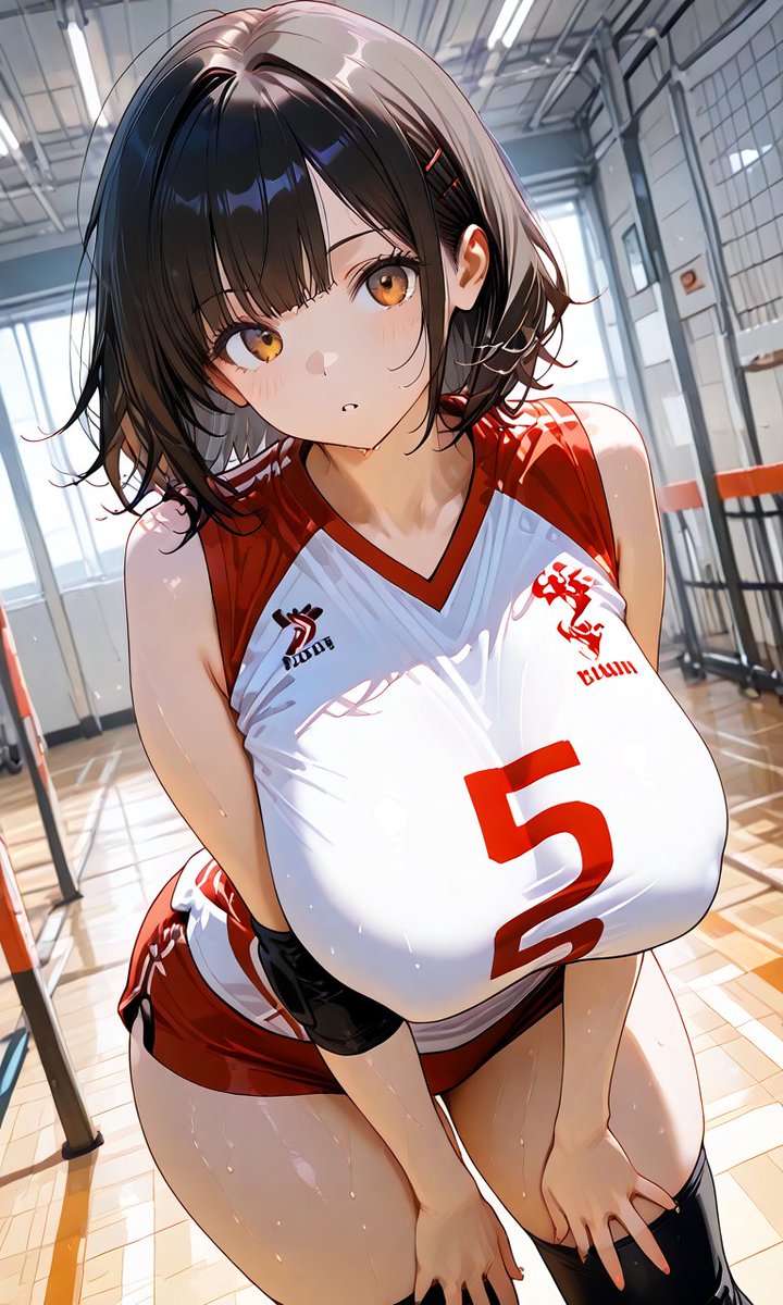 Rkata020's tweet photo. #AIイラスト　#バレー選手 https://t.co/GTEeKz81NK