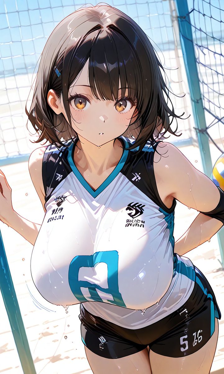 Rkata020's tweet photo. #AIイラスト　#バレー選手 https://t.co/GTEeKz81NK