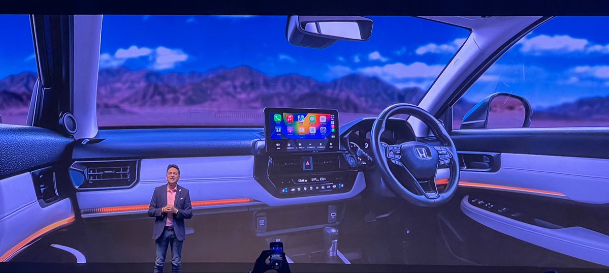 Parth_Go's tweet photo. At the launch of the 2026 Honda Elevate. Check out the updated interior. Gets front and rear ventilated seats! https://t.co/CKNpMny4it