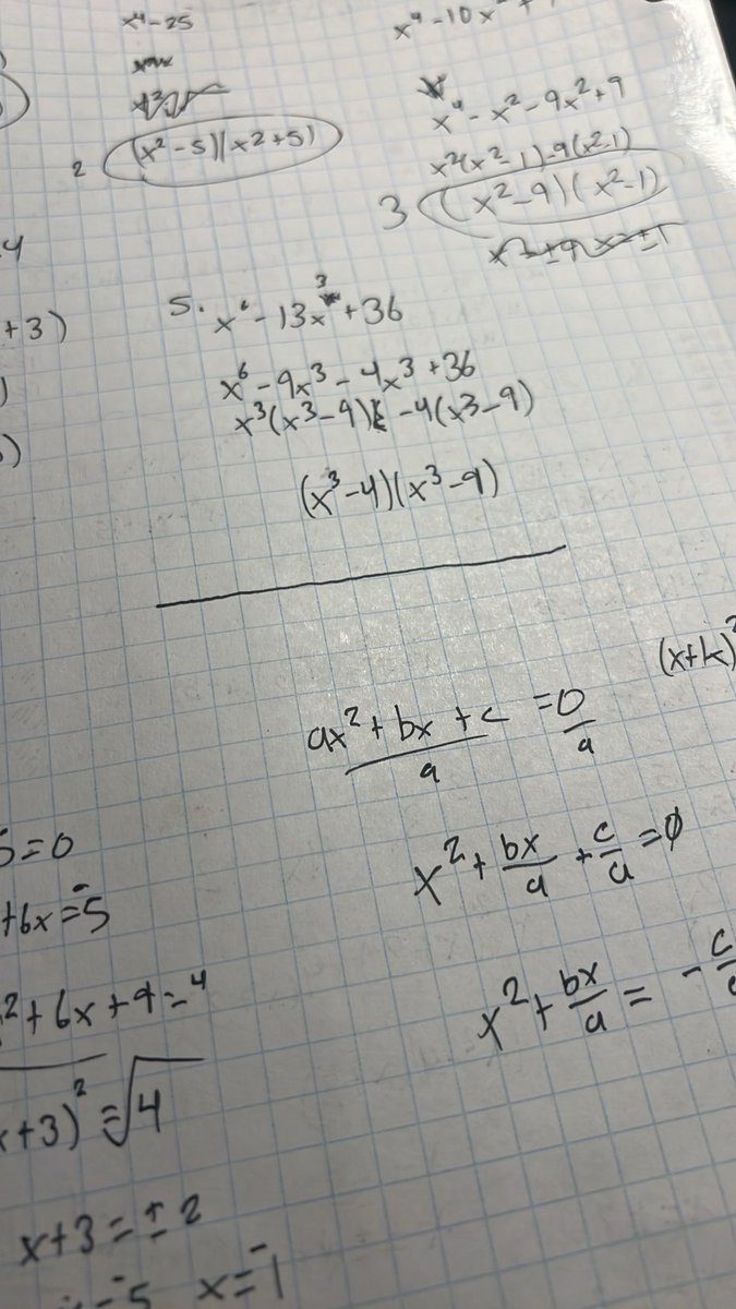 PringleProse's tweet photo. I’m having to relearn algebra.
Completing the Square
#algebra #math https://t.co/LB9049gaIE