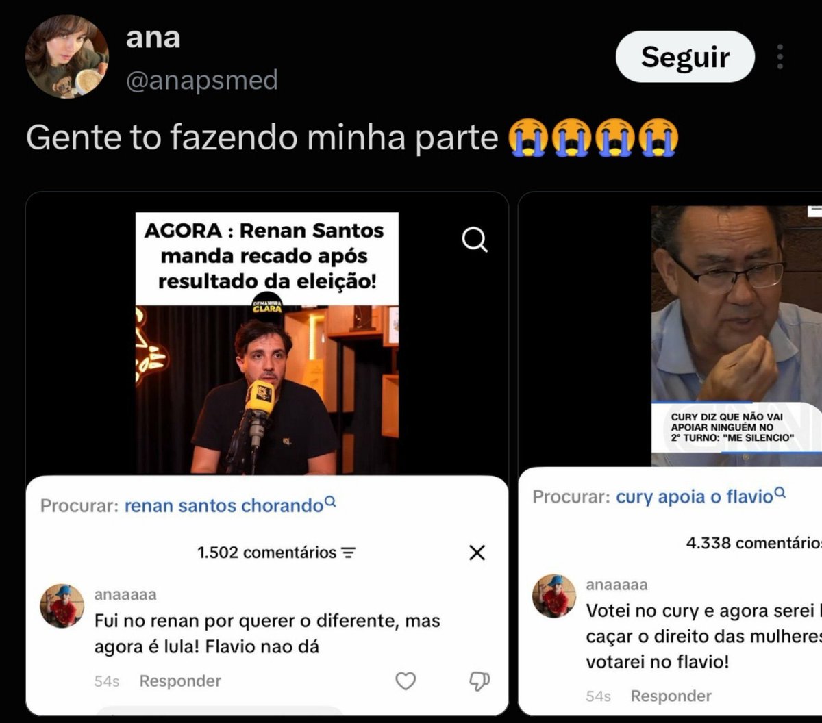 magalfds's tweet photo. @duzentosyukis tudo psyop do lula se acalme https://t.co/cmrSnHe9c4