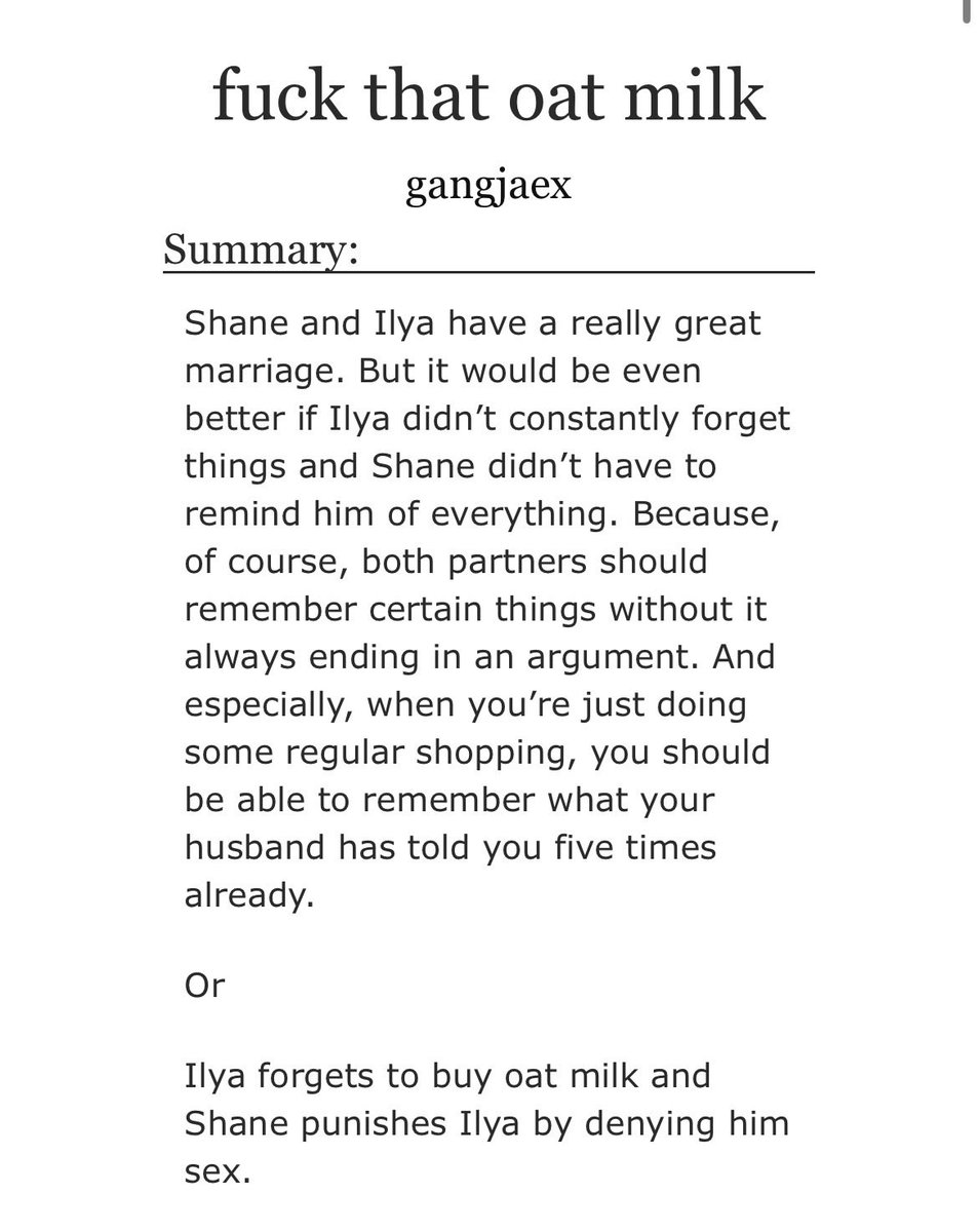 gangjaex's tweet photo. forgot to buy my oat milk but i have no one to punish me for it so i wrote this oneshot a while ago🥰 #hollanov #ao3 https://t.co/909bYd9Lbv