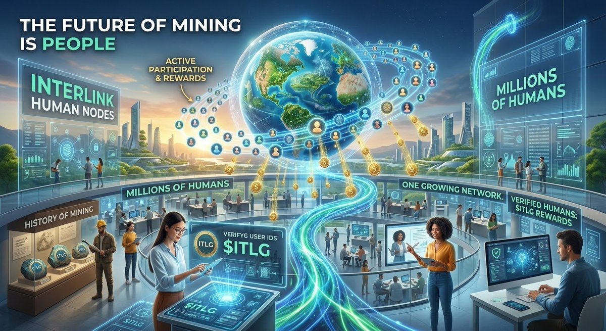 adnanda68025671's tweet photo. The future of mining isn’t only about machines. ⚡

It’s about people.

InterLink connects verified humans through Human Nodes and rewards active participation with $ITLG.

Millions of humans. One growing network. 🌍

#InterLink #ITLG #ITL #Web3‌‌ https://t.co/6Jb5zIhN68