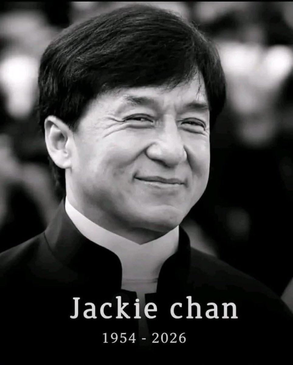 nathanmatheuszv's tweet photo. Jackie Chan was found this morning in he’s bedroom alive and healthy at the age 72 years 🕊️ https://t.co/2CrCQS1Bd0
