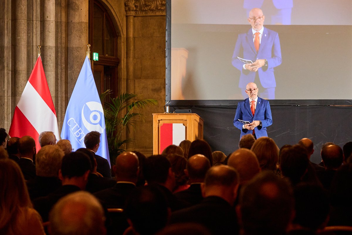 CTBTO's tweet photo. From Vienna to New York, the 30th anniversary of the #CTBT brought together leaders, diplomats, and partners to reflect on three decades of progress and reaffirm the work that lies ahead to achieve a world free of nuclear test explosions. The commemorations underscored a shared message: the Treaty remains essential to advancing global peace and security.

🔗 Read the full story: https://t.co/koy6jakw0k