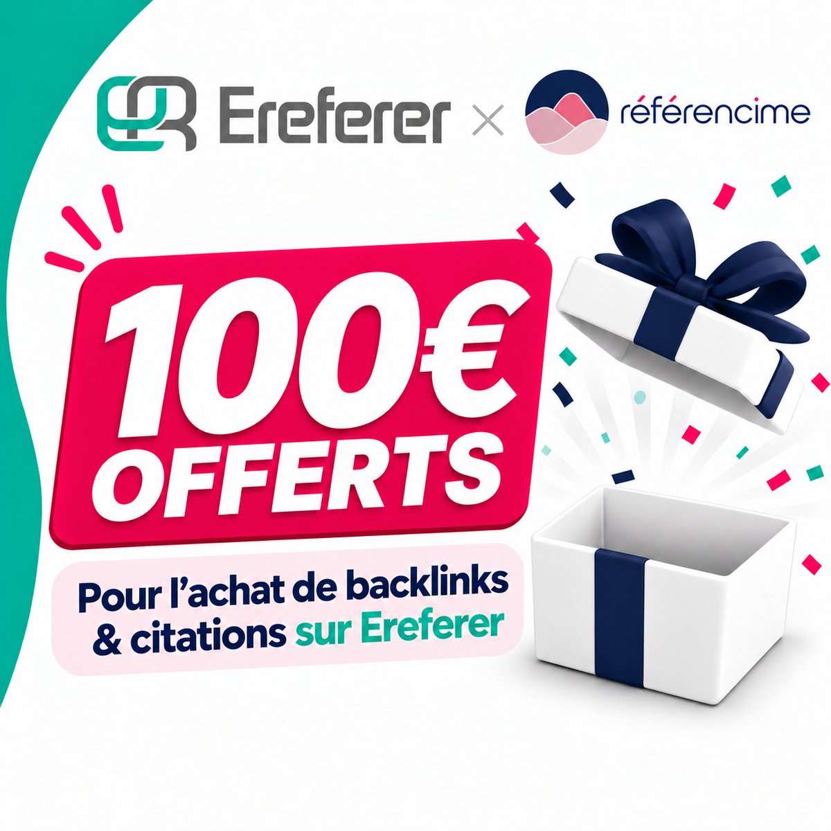 referencime's tweet photo. 🎁 On vous offre :

→ 100 € sur @Ereferer_com  
→ 1 mois Starter Référencime

Pour jouer :
→ Follow @referencime
→ Like + RT ce tweet 

Tirage le 19 octobre !
1 gagnant pour les 2 lots. https://t.co/5Qc1jir6Id