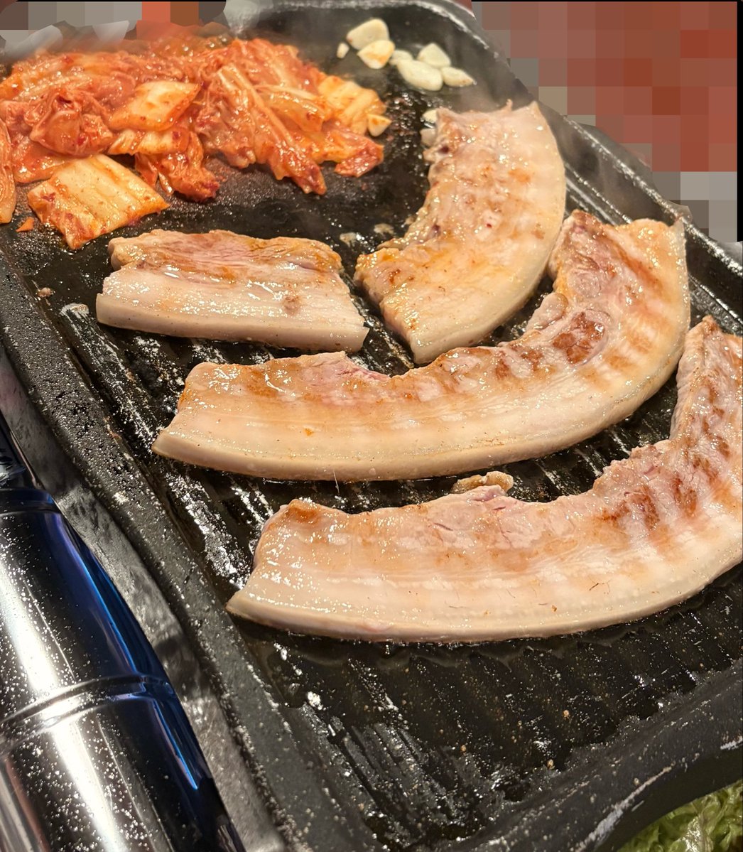 MM04_u's tweet photo. サムギョプサル食べたよー！これ美味しかったー！！！🍖❤️‍🔥 https://t.co/uVdug4hHnY
