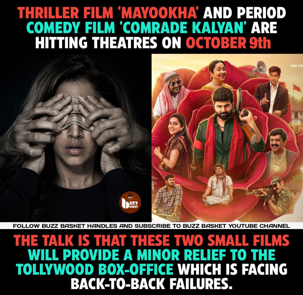 theBuzZBasket's tweet photo. Will #Mayookha &amp; #ComradeKalyan provide relief to #Tollywood's streak of failures? https://t.co/YSifjrTpgL