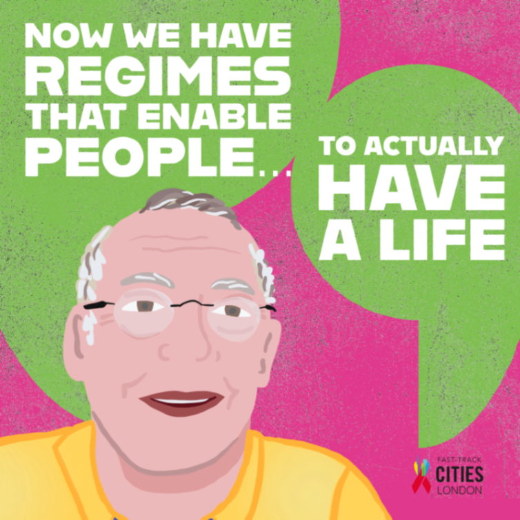 londonftci's tweet photo. 💬 "Now we have regimes that enable people to have a life” Gus Cairns, HIV activist/writer talks knowledge &amp; community action with Prof. Jane Anderson CBE, Winnie Sseruma

🎧 Watch or listen: https://t.co/0DDGrIVQTL

#GettingToZero #EndStigma #FastTrackCitiesLondon https://t.co/SmMDVHrpkP