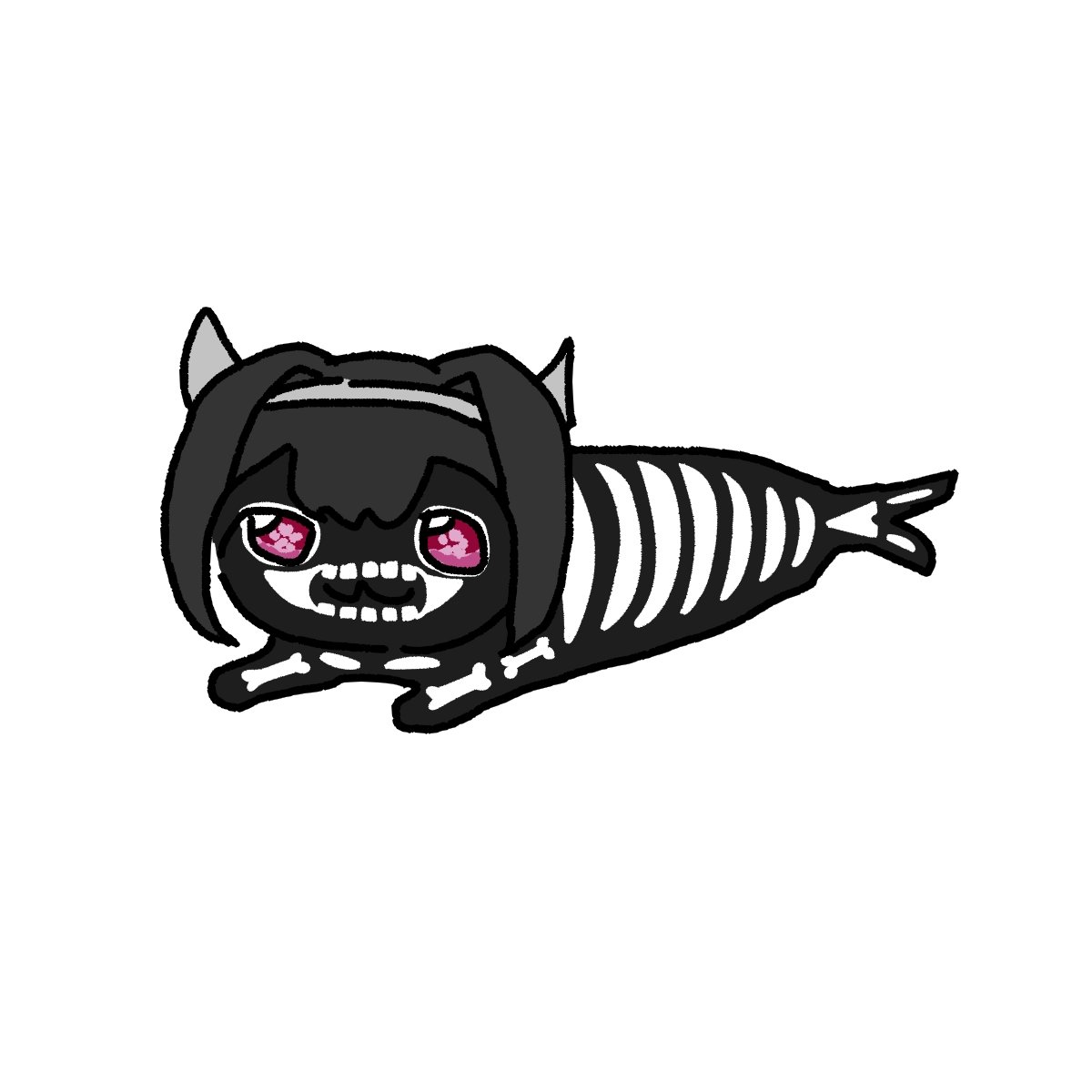 seal_urara's tweet photo. #117 Skeleton Costume Sealrara https://t.co/YkJja9G1XO