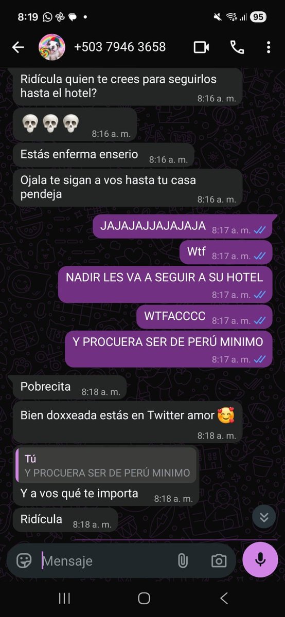 MaviYt110's tweet photo. Infórmese antes de estar amenazando como pdjas, gracias a todas las armys de fuera q estan apoyando a las armys peruanas pero firme q palta con esas disque "army" totalmente ridícula.

pdta: La cisterna si llegará 👻 #armyperu https://t.co/DUB1RJjol1