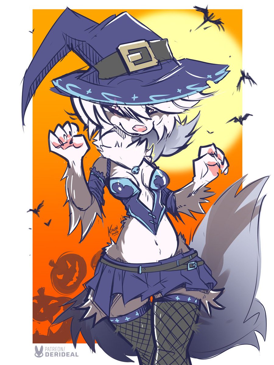 derideal's tweet photo. It's spooky month
Time for the witchy ferrets to come out and steal some socks 
Dook dook https://t.co/Manj24Sm1o